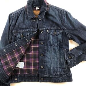 NWOT Levi Strauss Dark Denim Jean Jacket, Lined